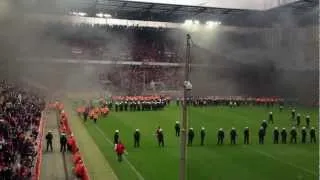 Ausschreitungen / Rauchbomben beim 1. FC Köln - FC Bayern München [1:4] am 05.05.2012