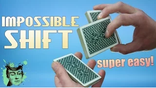 Super easy false cut card magic trick revealed! | Impossible card shift tutorial !