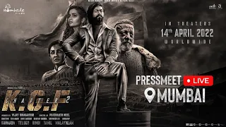 Catch the #PressMeet event of the extravaganza "KGF Chapter 2"  from #Mumbai