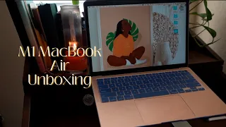 M1 MacBook Air Unboxing | First Brand New Laptop in 15 years | ASMR Unboxing