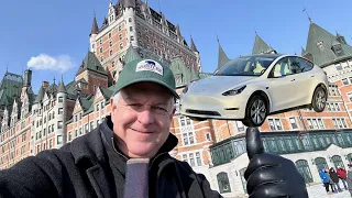 Tesla Model Y Winter Road Trip Continues! Part 2: Quebec City Back to Connecticut