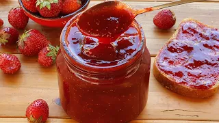 🍓How To Make Perfect Strawberry jam | Strawberry Jam Recipe | ASMR
