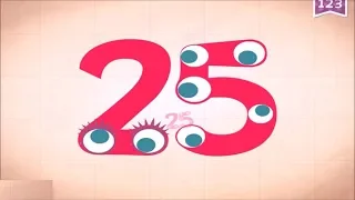 Learn Number Twenty five 25 in English by Endless Numbers   Kids Video