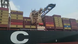 Largest Container Ship ,Cochin port(Marinedrive)