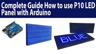 How to use P10 DMD using Arduino Complete Guide || Azhar Electronics