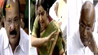 Sushma Swaraj Vs Mallikarjun Kharge Vs Venkaiah Naidu In Lok Sabha | Parliament Ruckus