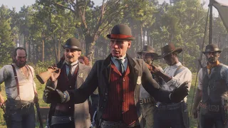 Memorable Gaming Moments | Red Dead Redemption 2 - Agent Milton & Ross Enter Dutch Gangs Camp 4K