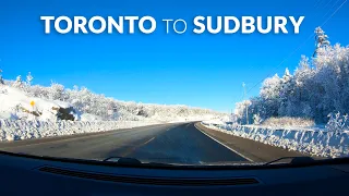 Toronto to Sudbury Ontario - Time Lapse Drive 4K