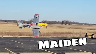 Maiden Flight Of My New E-flite UMX P-51D Mustang “Detroit Miss”!