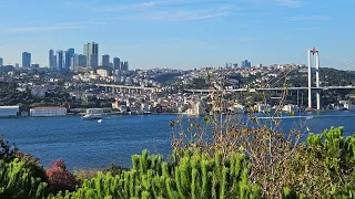 4K walking on the European side of Istanbul and on Bosphorus Strait 🇹🇷