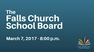 Special School Board Meeting - March 7, 2017