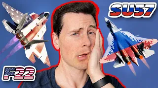 F-22 vs SU-57 | Thunderbird Pilot Reacts