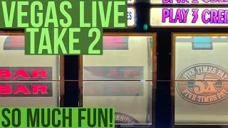 You Won't Believe How Long $100 Lasted And Won On The Slots! 2nd Vegas Live With No Issues!