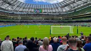 Wolves fans v Celtic at the Aviva Stadium (29/7/23)