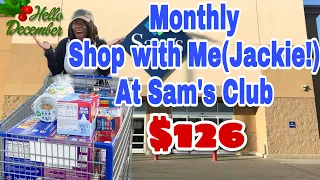 Shop with me at Sam’s Club | December 2021| monthly shopping