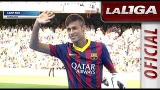 Presentación de Neymar en el Camp Nou