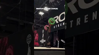 Rogue Athlete CJ Cummings hitting a total of 341KG on the Rogue Strength Stage at the 2023 Arnold