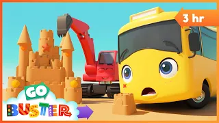 Buster And The Sandcastle | Go Buster - Bus Cartoons & Kids Stories