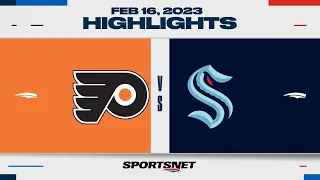 NHL Highlights | Flyers vs. Kraken - February 16, 2023