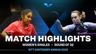 Prithika Pavade vs Linda Bergstrom | WS R32 | WTT Contender Amman 2023