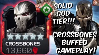 Buffed Crossbones is a MONSTER! - ABSOLUTE GOD TIER VS HEROES - Marvel Contest of Champions Gameplay