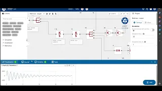 Моделирование обратного маятника на платформе REPEAT с визуализацией качения маятника