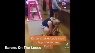 Karen loses her mind ATTACKS lady and plays victims in Victoria's Secret (Full Video)