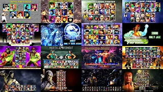 MORTAL KOMBAT 1 - 11 (1992 - 2019) / Evolution of the character selection screen / 4K