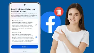 How To Delete Facebook Account Permanently (2024) | Deactivating or Deleting Facebook Account