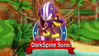 Sonic Dash - DARKSPINE SONIC Unlocked and Fully Upgraded Fan Made Mod - All 60 Characters Unlocked