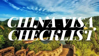 Apply China Visa Online | Documents Check-list for Indian Citizen