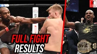 Jon Jones Vs Alexander Gustafsson 2 UFC 232 Full Fight Results