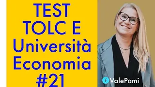 TOLC E Test Esercizi Svolti per l'accesso all'università di Economia Aziendale e Commercio