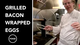 How to Grill Bacon Wrapped Eggs by Master Chef Robert Del Grande