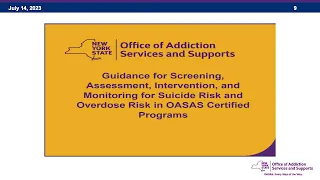 Learning Thursdays: Monitoring for Suicide Risk in Treatment Settings