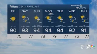 First Alert Weather Forecast for morning of Friday, May 24, 2024