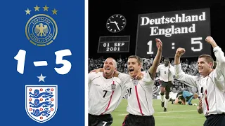 Germany vs England 1-5 ▷ All Goals & Highlights | FIFA World Cup qualification (01/09/2001)