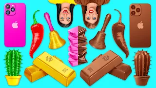Sfida Del Cibo Di Cioccolato vs Cibo Vero #2 su Multi DO Challenge