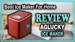 AGLUCKY Countertop Ice Maker Machine Review - Best Home Bar Ice Maker