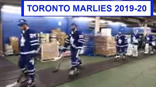 Toronto Marlies 2019-20 AHL hockey pre-game of first game Kasimir Kaskisuo