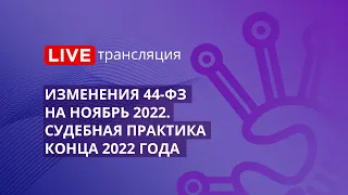 Изменения 44-ФЗ на ноябрь 2022. Судебная практика конца 2022 года