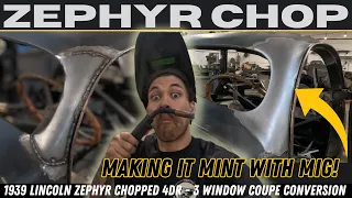 MIG WELDING for a PERFECT RESULT  "A" Pillars 1939 Lincoln Zephyr Coupe Conversion