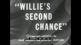 "WILLIE'S SECOND CHANCE” 1961 BICYCLE / BIKE RIDING SAFETY EDUCATIONAL FILM  30994z