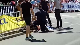 Tour de France : Wout van Aert après sa chute dans le contre-la-montre de Pau