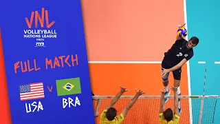 USA v Brazil - Full Match - 3rd Place | Men's VNL 2018