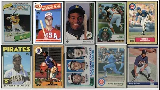 Every Baseball Hall of Fame Rookie Card In the 1980s (As Well as Some Non-Hall of Famers)