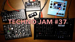 Techno Jam #37: Korg drumlogue, NTS-1 mkII, SQ-1, Make Noise 0-COAST