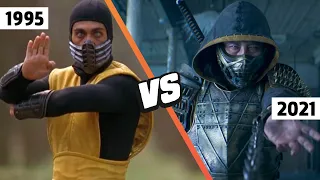 MORTAL KOMBAT Movie Side By Side Comparison (2021 vs 1995)