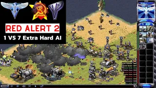 Red Alert 2 Yuri's Revenge I The Hill Conquer 7 vs 1