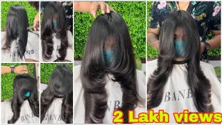 How to : Forward graduation Hair Cut/Front layer hair cut/feather hair cut/ step by step/tutorial.